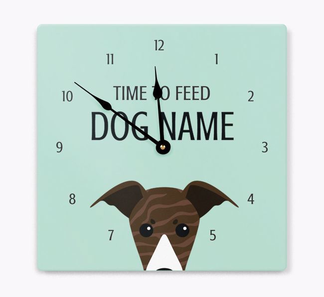 Time To Feed: Personalized {breedFullName} Wall Clock